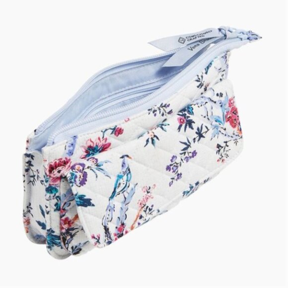 Vera Bradley RFID Wallet Crossbody in Magnifique Floral Travel Purse NWT - Picture 3 of 9